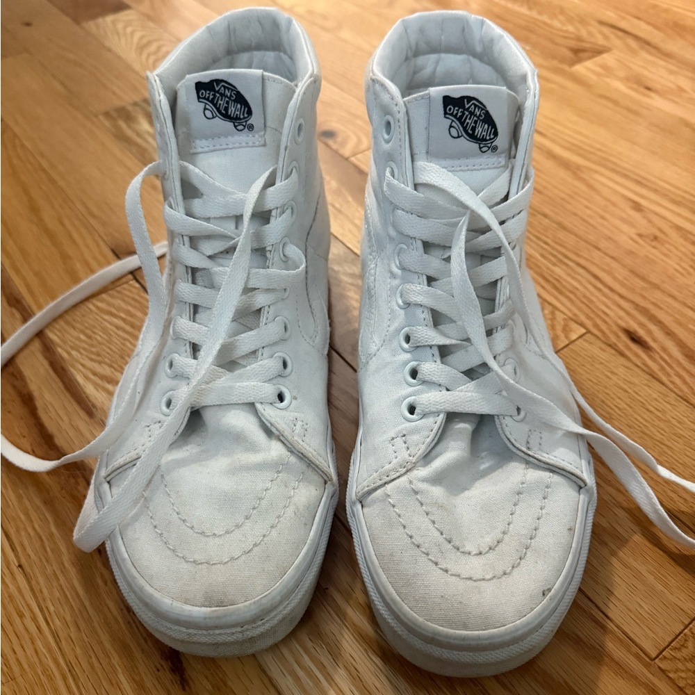 Vans Classic White High-Top Sneakers